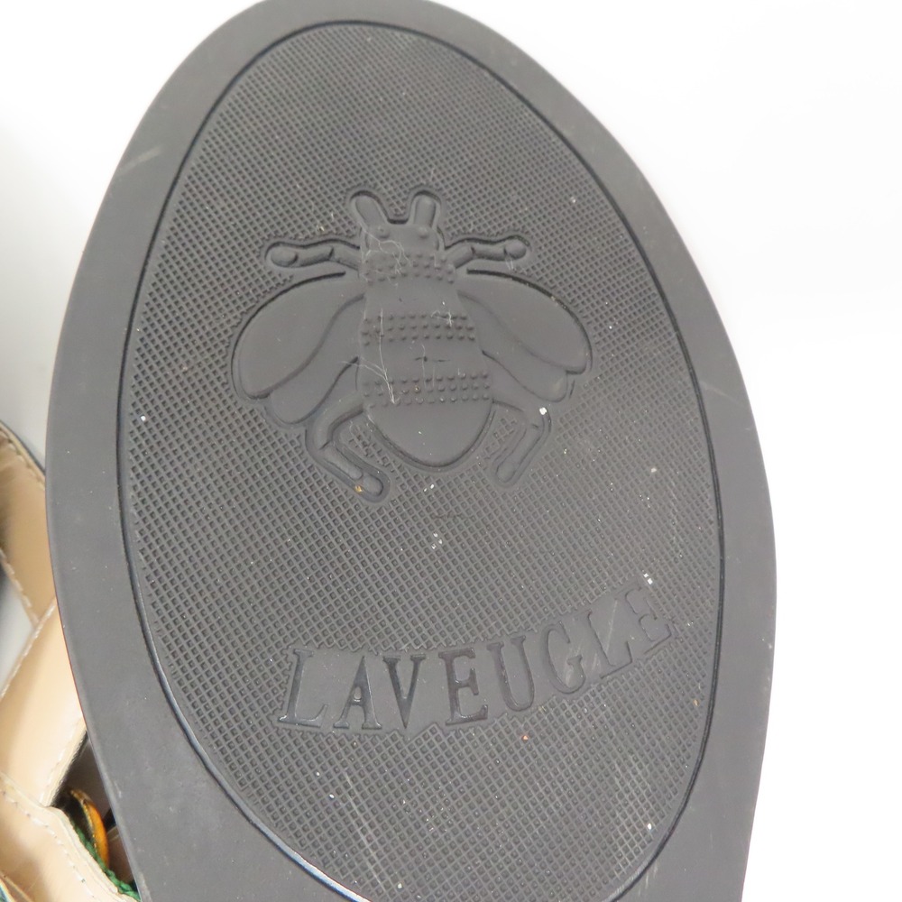 Gucci Double G Web Thong Sandals Black Mens 42 Flip Flops Gold Logo Italy - Picture 16 of 16